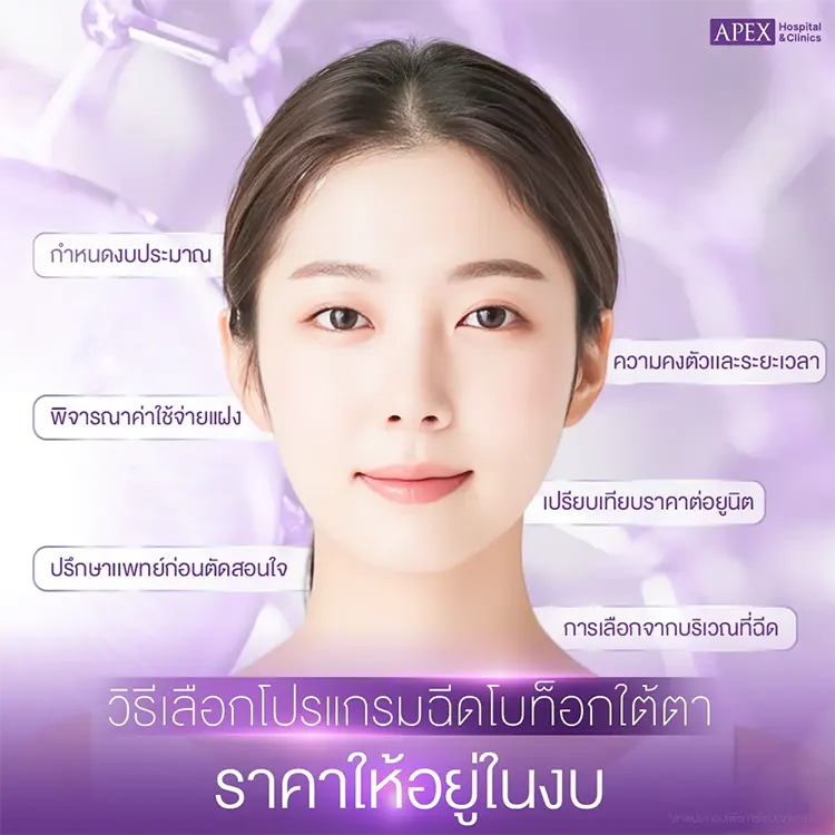 ฉีดโบท็อกซ์ใต้ตาราคา