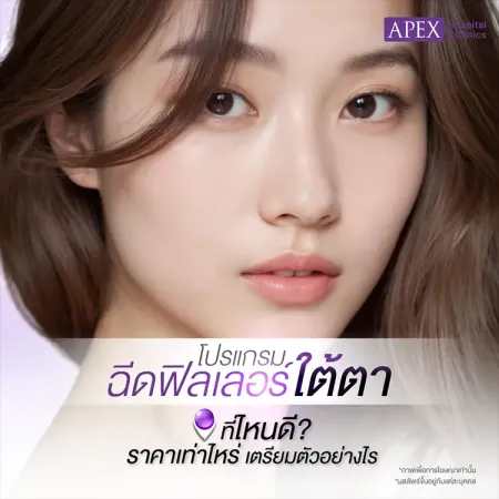ฉีดฟิลเลอร์ใต้ตาที่ไหนดี แต่ละยี่ห้อราคาต่างกันไหม