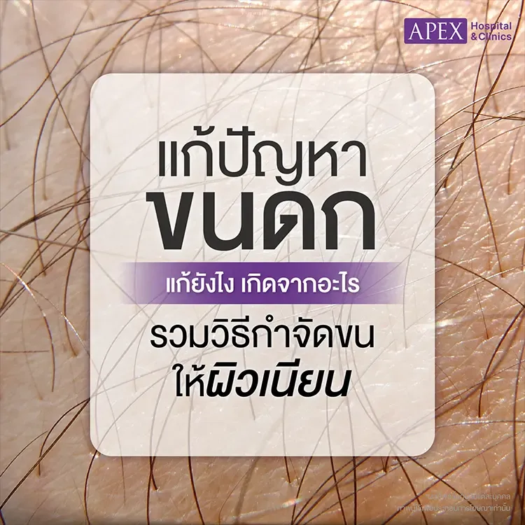 ขนดก สาเหตุเกิดจากอะไร แก้ยังไง วิธีกำจัดขนให้ผิวเรียบเนียน