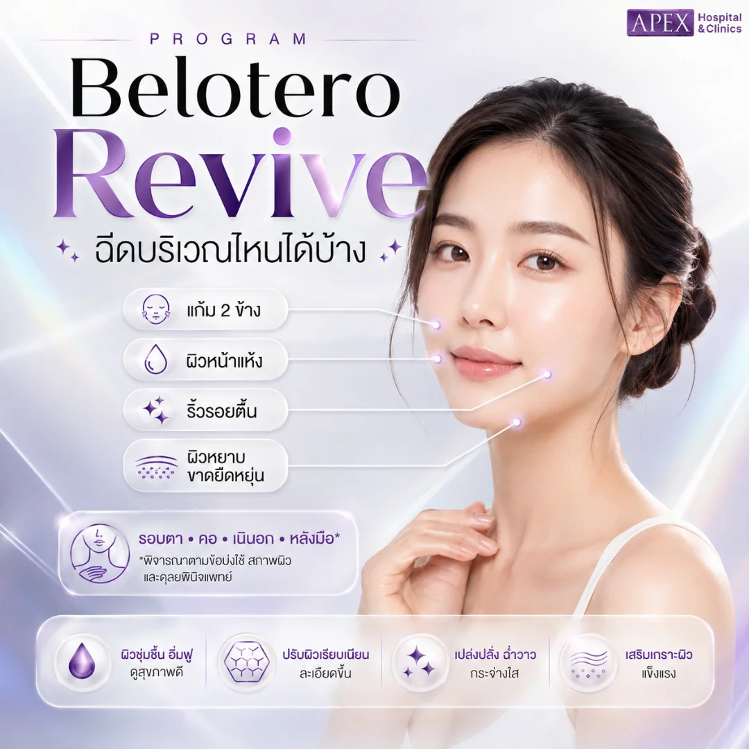 Belotero Revive ฉีดบริเวณไหนได้บ้าง