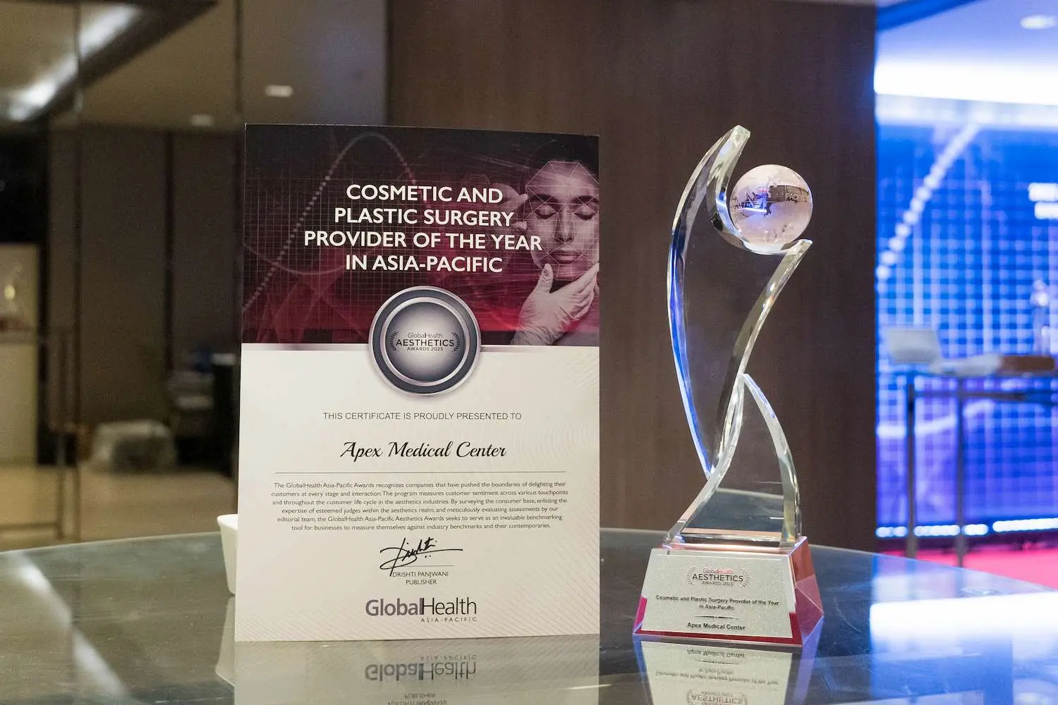 APEX รับรางวัล Global Health Awards