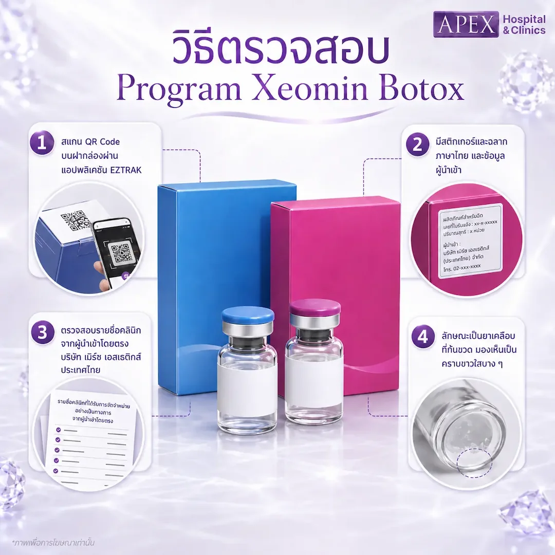 วิธีเช็ก Xeomin ของแท้