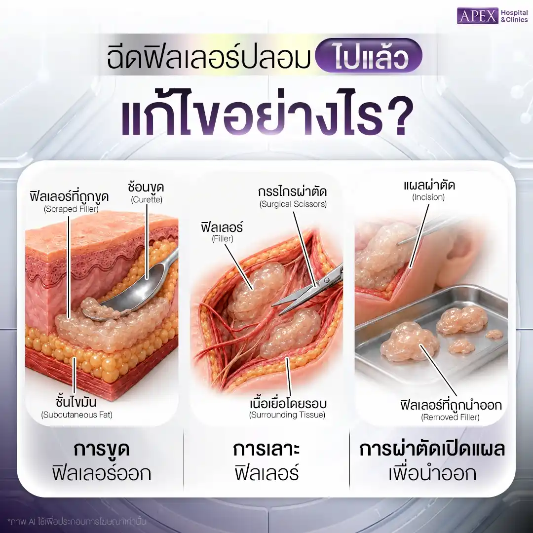 ฉีดฟิลเลอร์ปลอมไปแล้ว แก้ไขอย่างไร