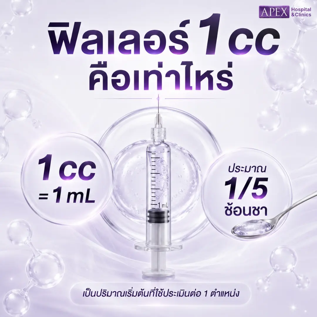 ฟิลเลอร์ 1 CC ปริมาณเท่าไหร่