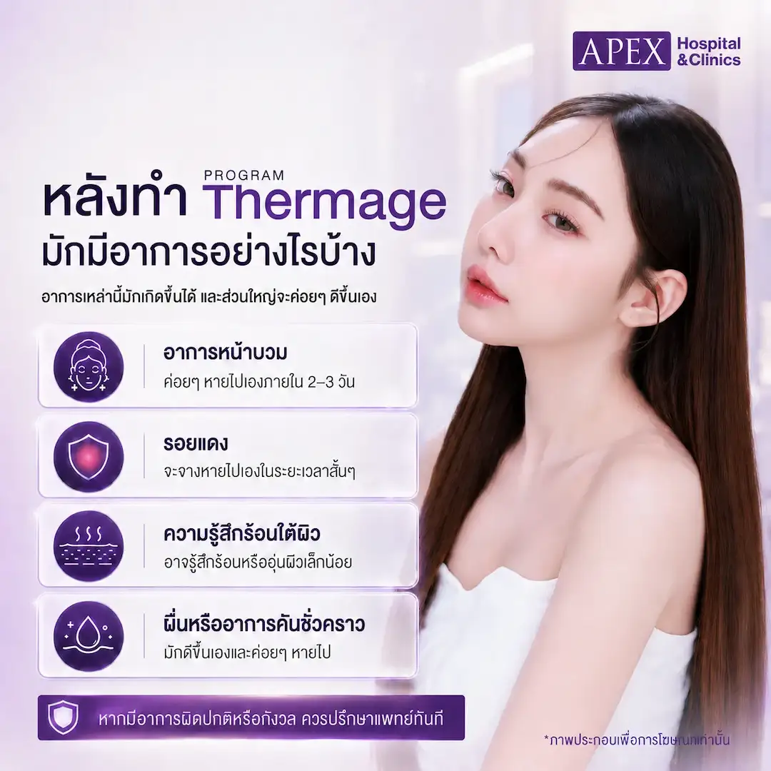อาการหลังทำ Thermage