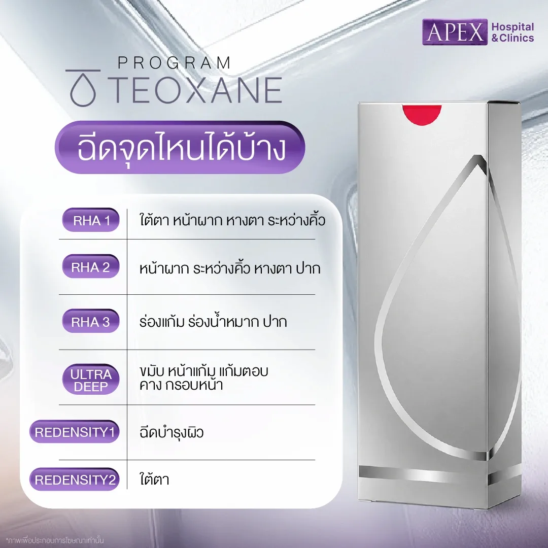 ฟิลเลอร์ Teoxane ฉีดจุดไหนได้บ้าง
