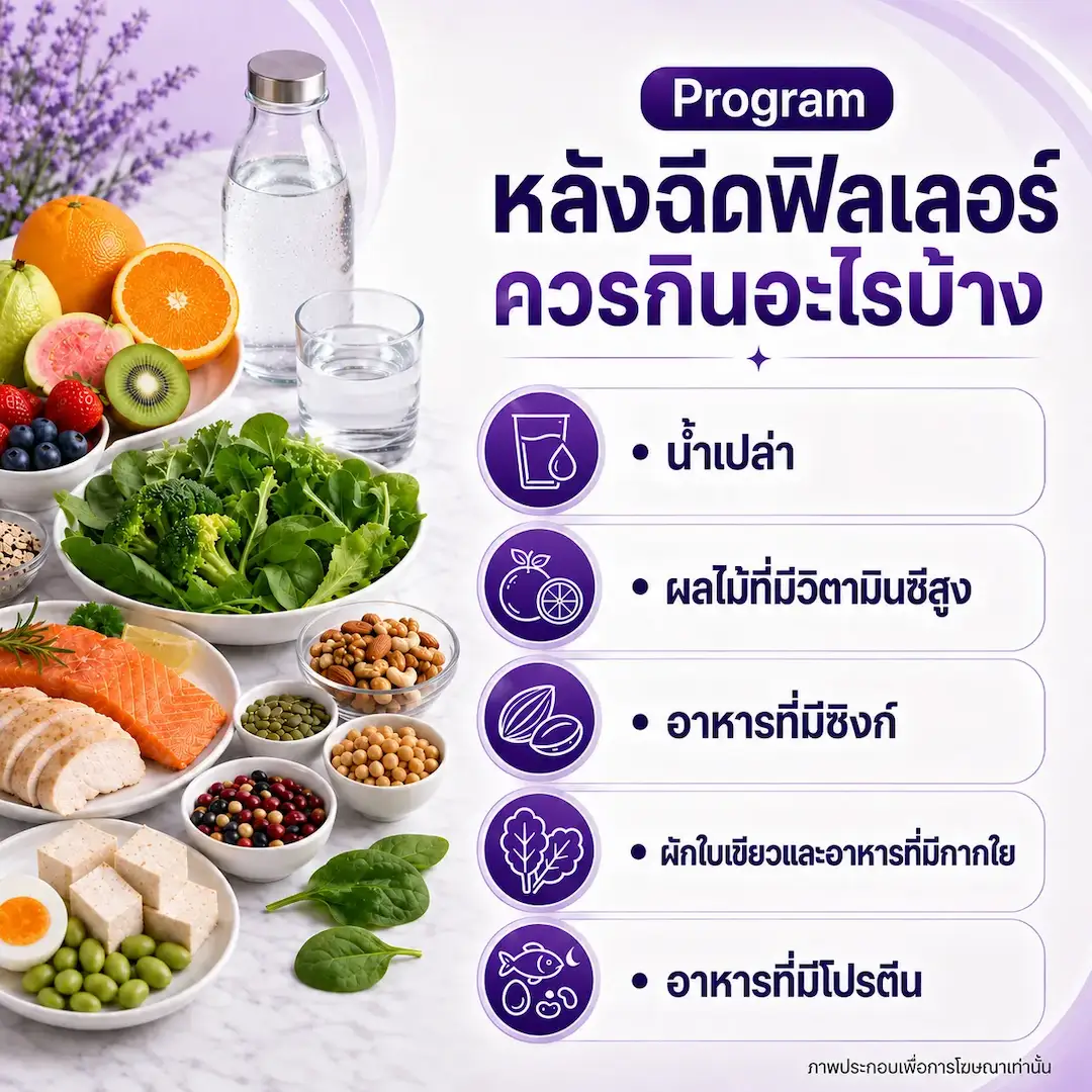 หลังฉีดฟิลเลอร์ควรกินอะไรบ้าง