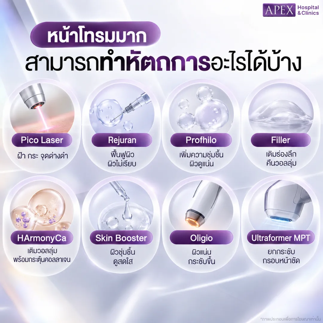 หน้าโทรมมาก ทำหัตถการอะไรได้บ้าง